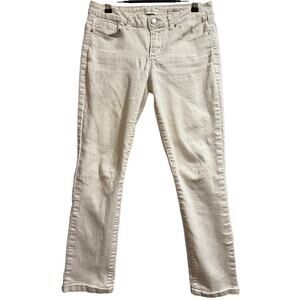 Jessica Simpson Forever Skinny Crop White Denim Jeans - Size 28